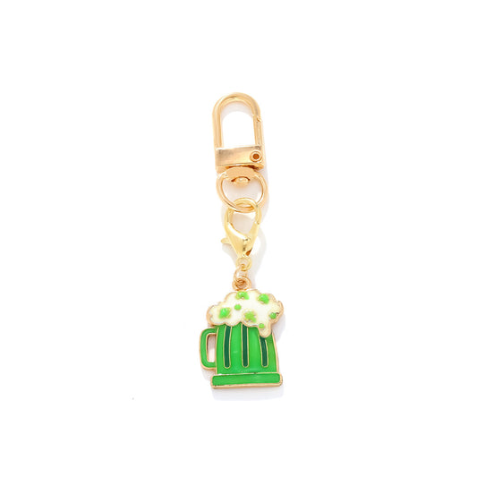 Carnival Beer Pendant Keychain Bag Charm