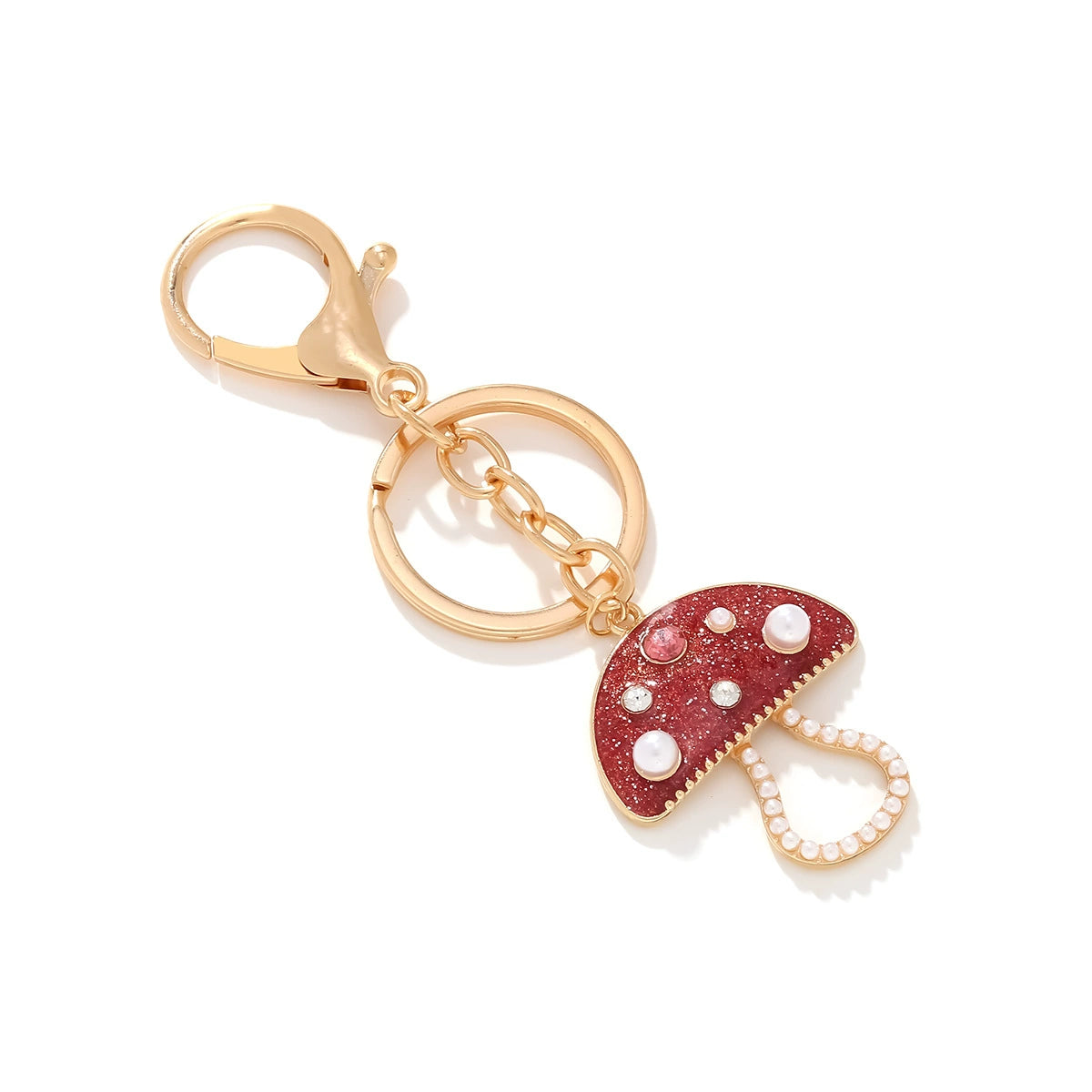 Mushroom Pendant Keychain