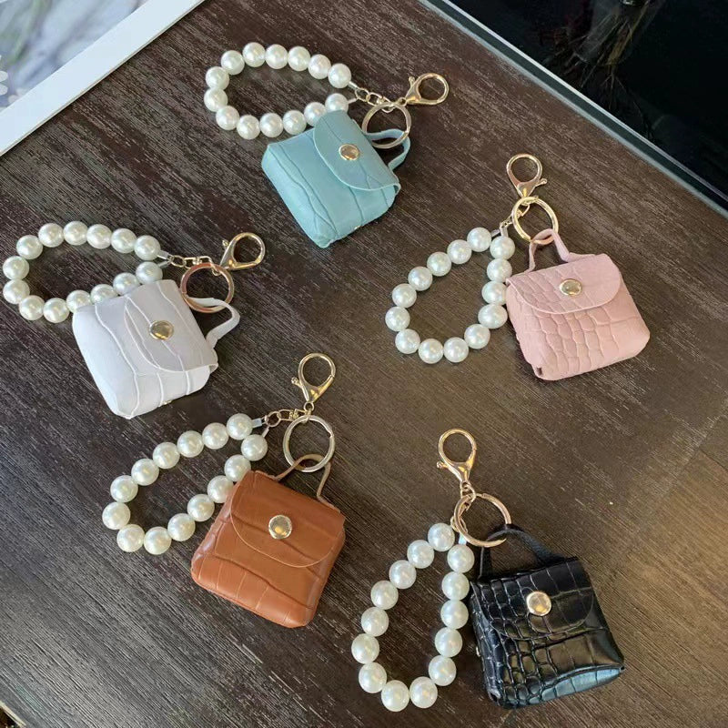 Pearl Wrist Jewelry Pendant Keychain