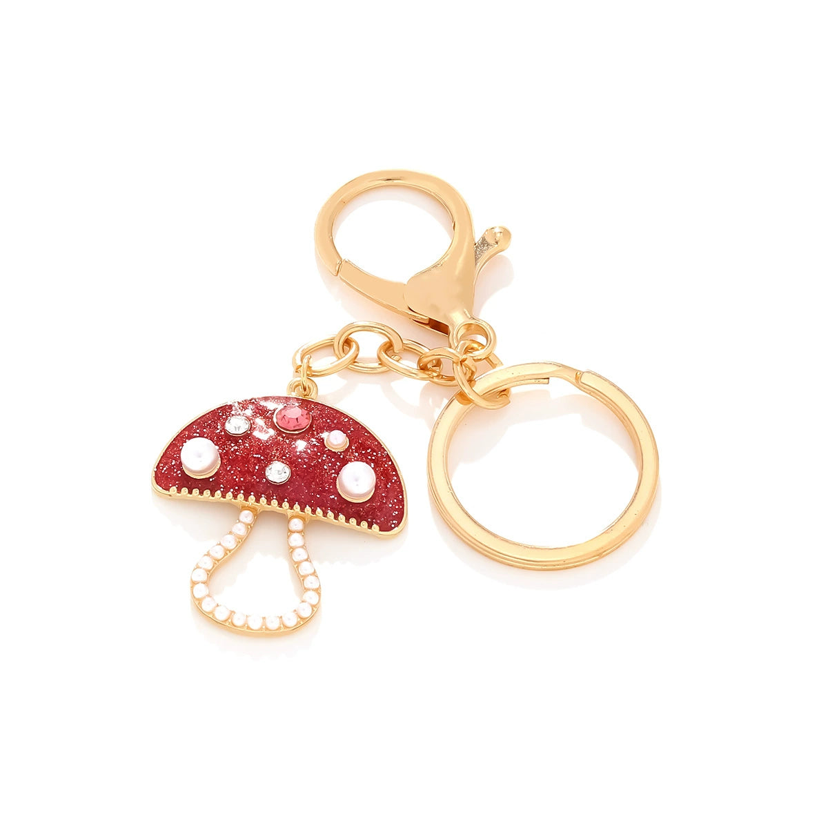 Mushroom Pendant Keychain