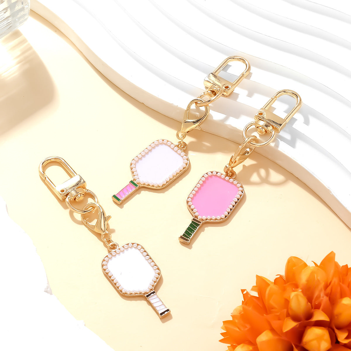 Racket Pendant Keychain