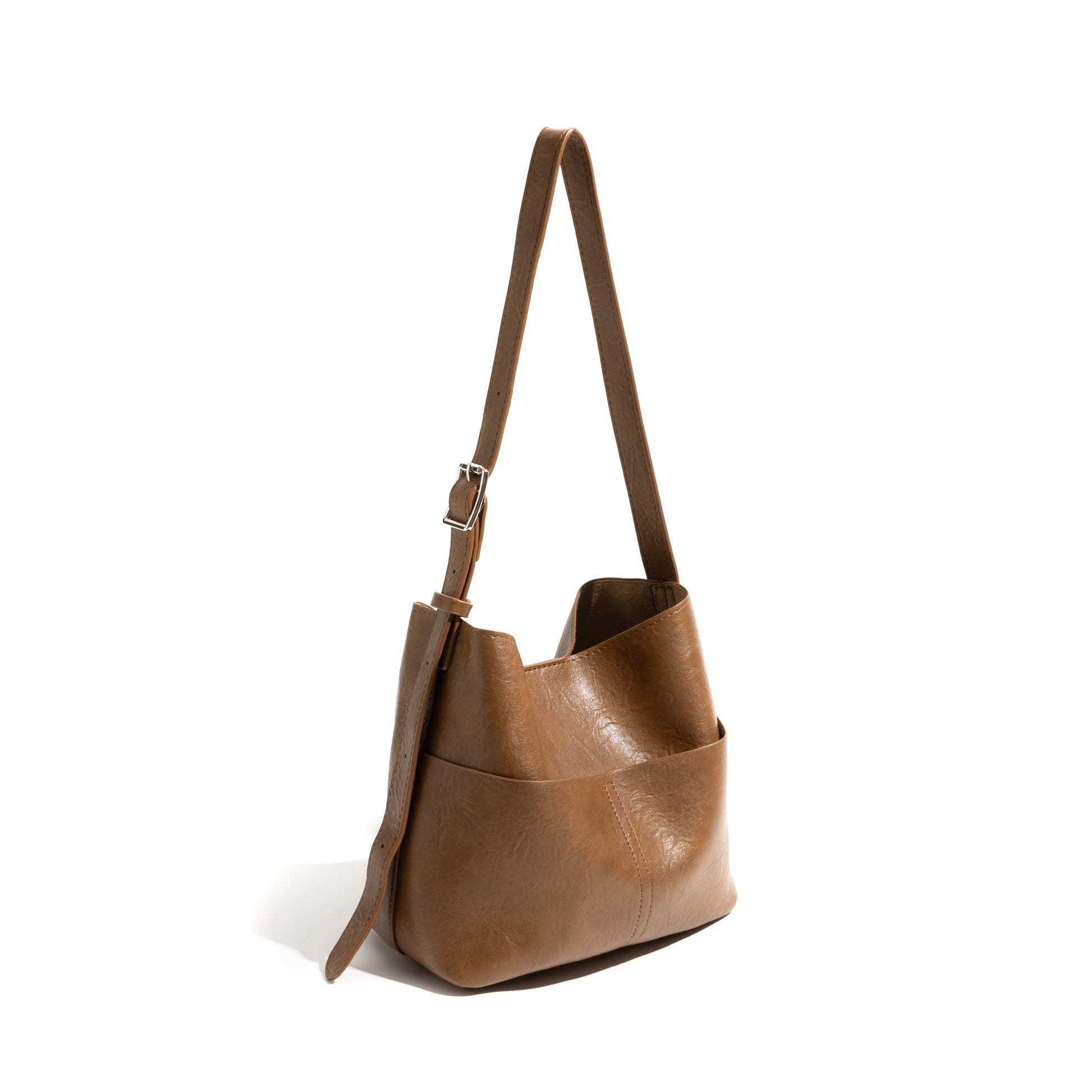 PU Leather Shoulder Bag Set 2PCS Phone Purse Simple Stylish Crossbody Bag - Vennus