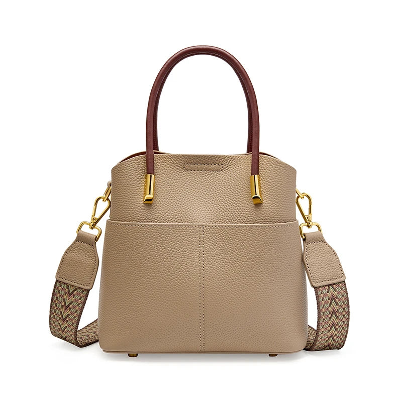 Genuine Leather Bucket Shoulder Crossbody Tote Purses Ladies - Vennus