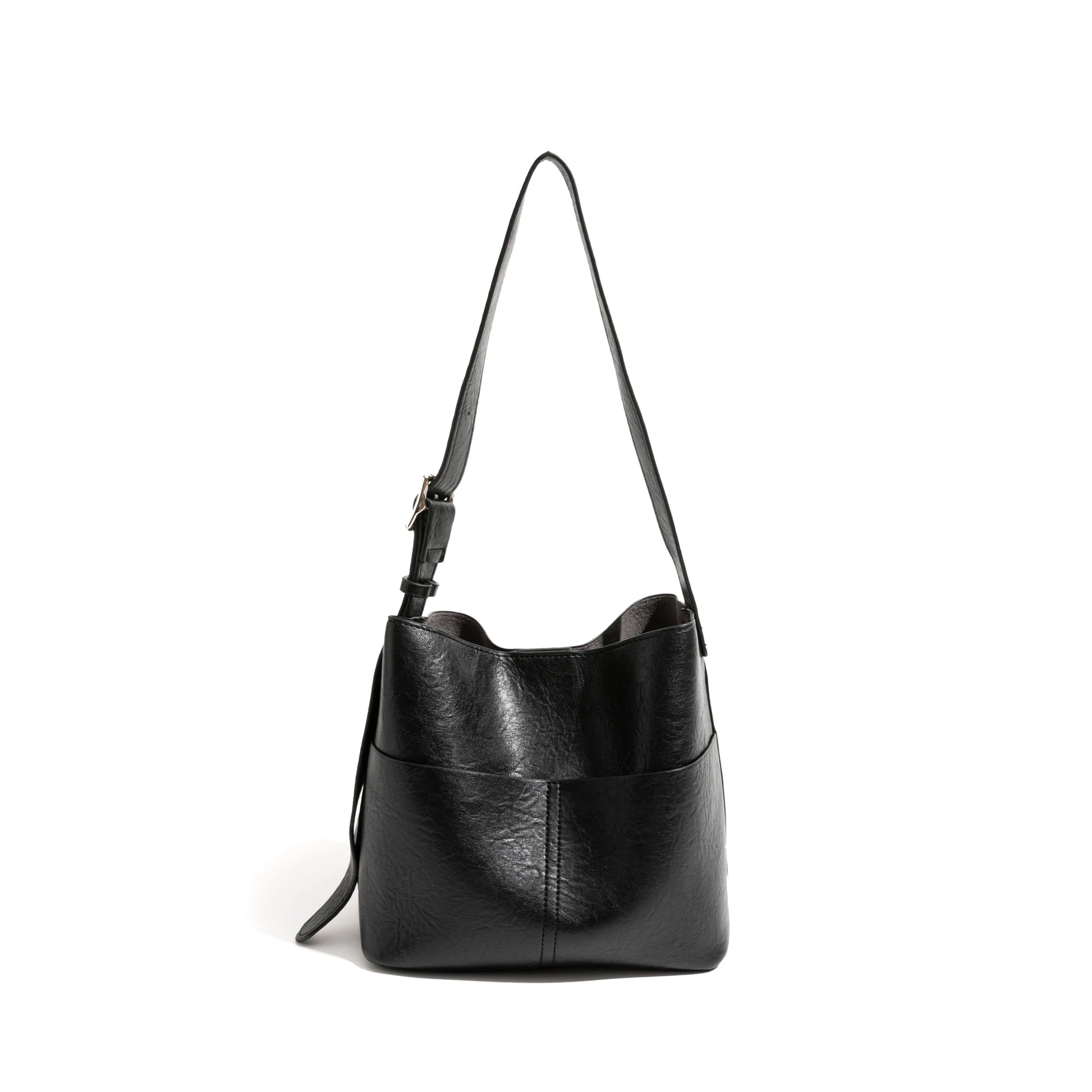 PU Leather Shoulder Bag Set 2PCS Phone Purse Simple Stylish Crossbody Bag - Vennus