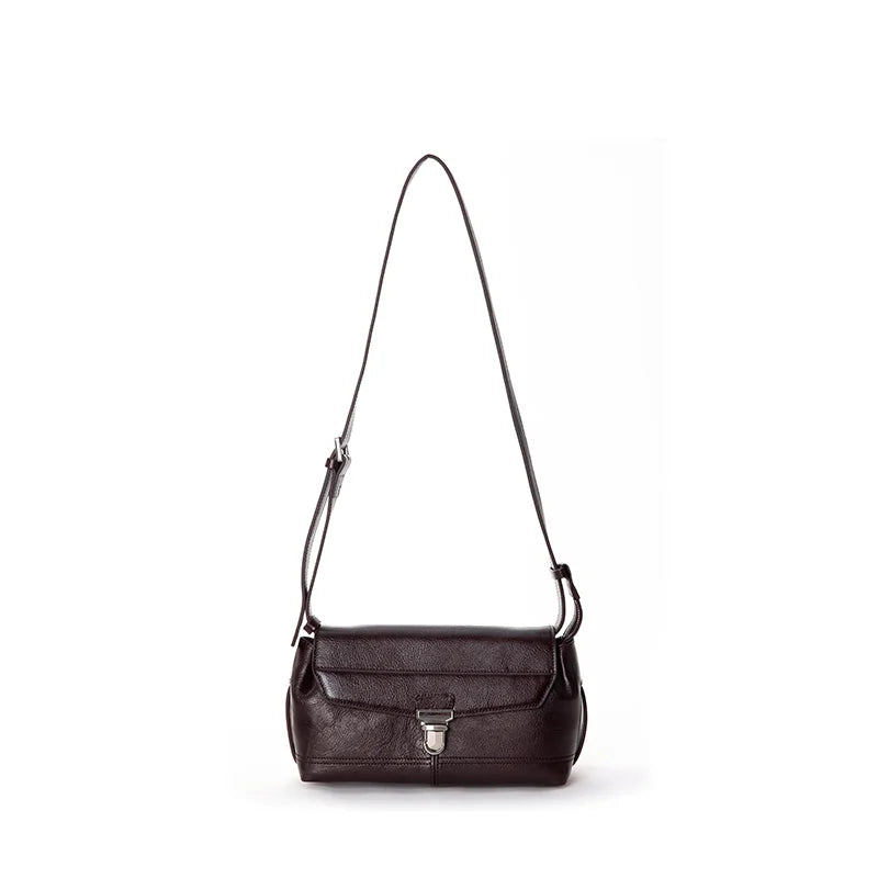 Vintage Genuine Leather Crossbody Bag Luxury Design Adjustable Strap Cow Leather Fashion Shoulder - Vennus