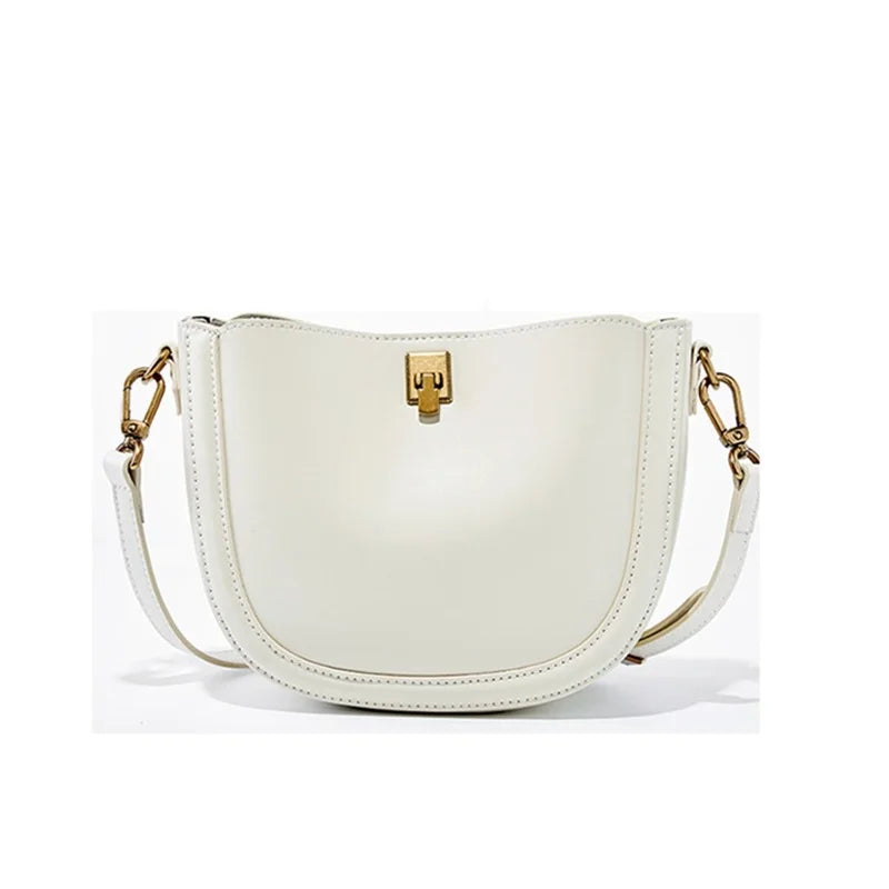 Genuine Leather Saddle Shoulder Crossbody Bags - Vennus