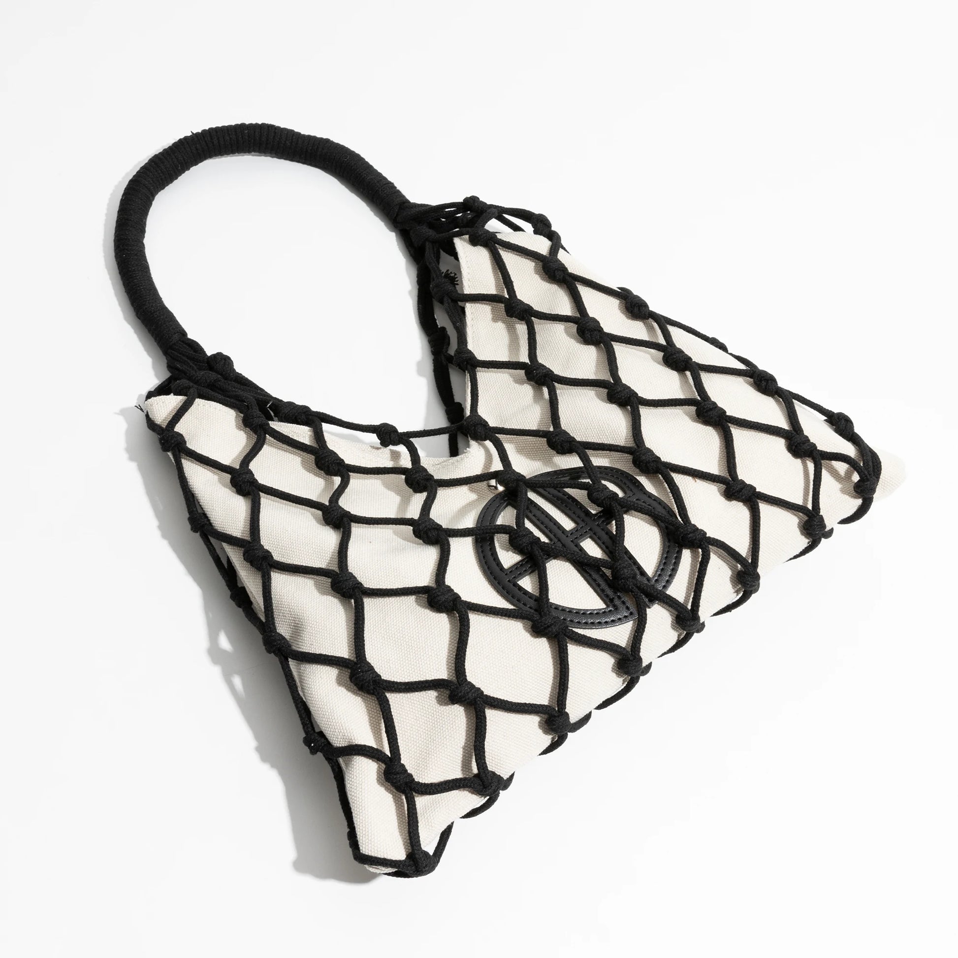 Cotton Rope Knit Summer Fishing Net Bag Woven Aesthetic Hollow Macrame Beach Purse - Vennus