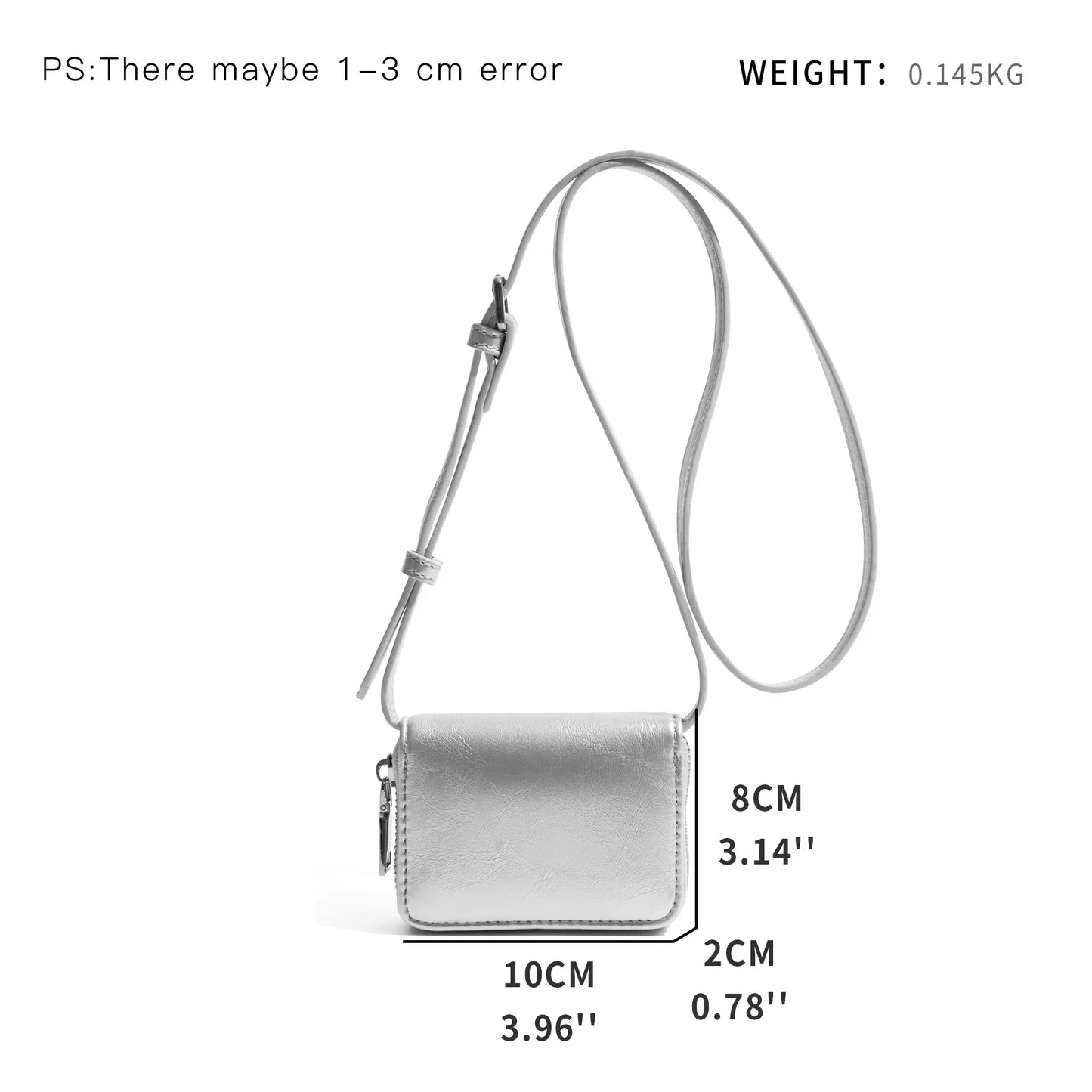 PU Leather Crossbody Shoulder Card Bag - Vennus