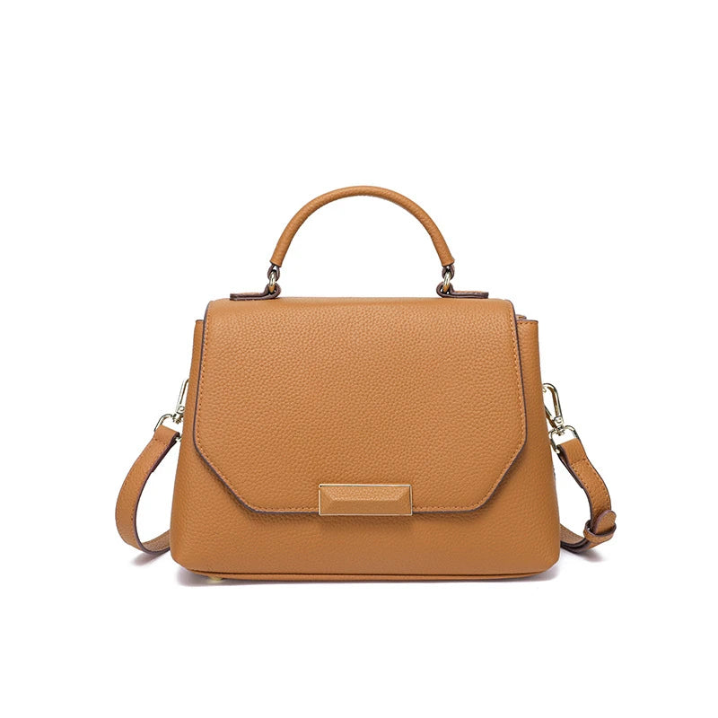 Genuine Leather Tote Handbags Satchel Square Shoulder Crossbody Bags - Vennus