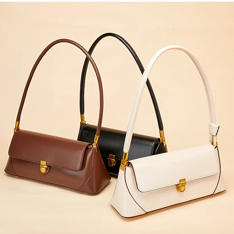 Cowhide Genuine Leather Shoulder Bags Tote Purses - Vennus