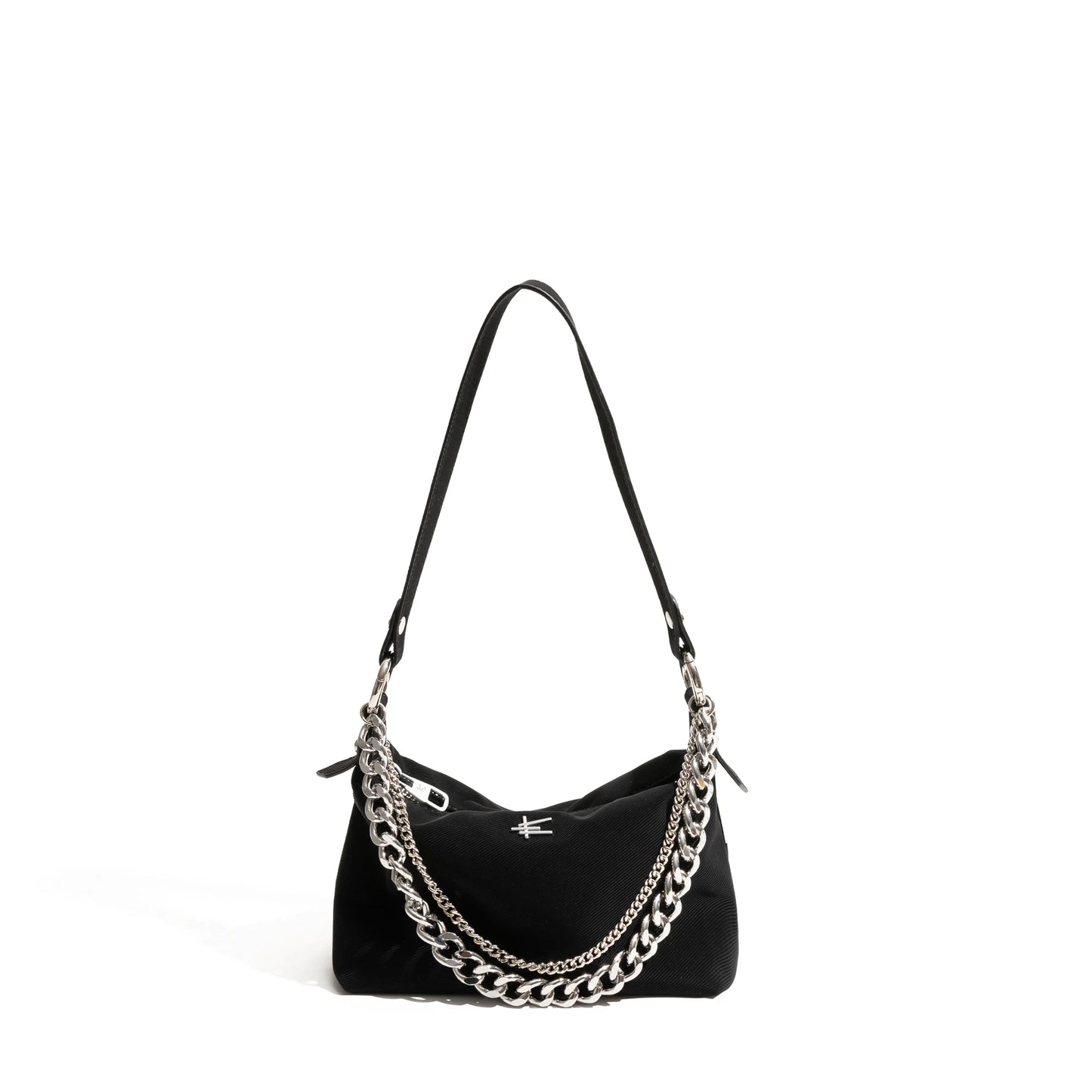 Underarm Bag Fashion Canvas Female Shoulder Bags Elegant Stylish Crossbody Bags Casual Chain Handbag Small Purse - Vennus