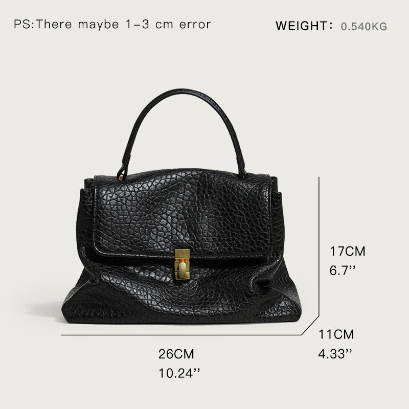 Crocodile Pattern Leather Retro Small Soft Vegant Pu Satchel Bag - Vennus