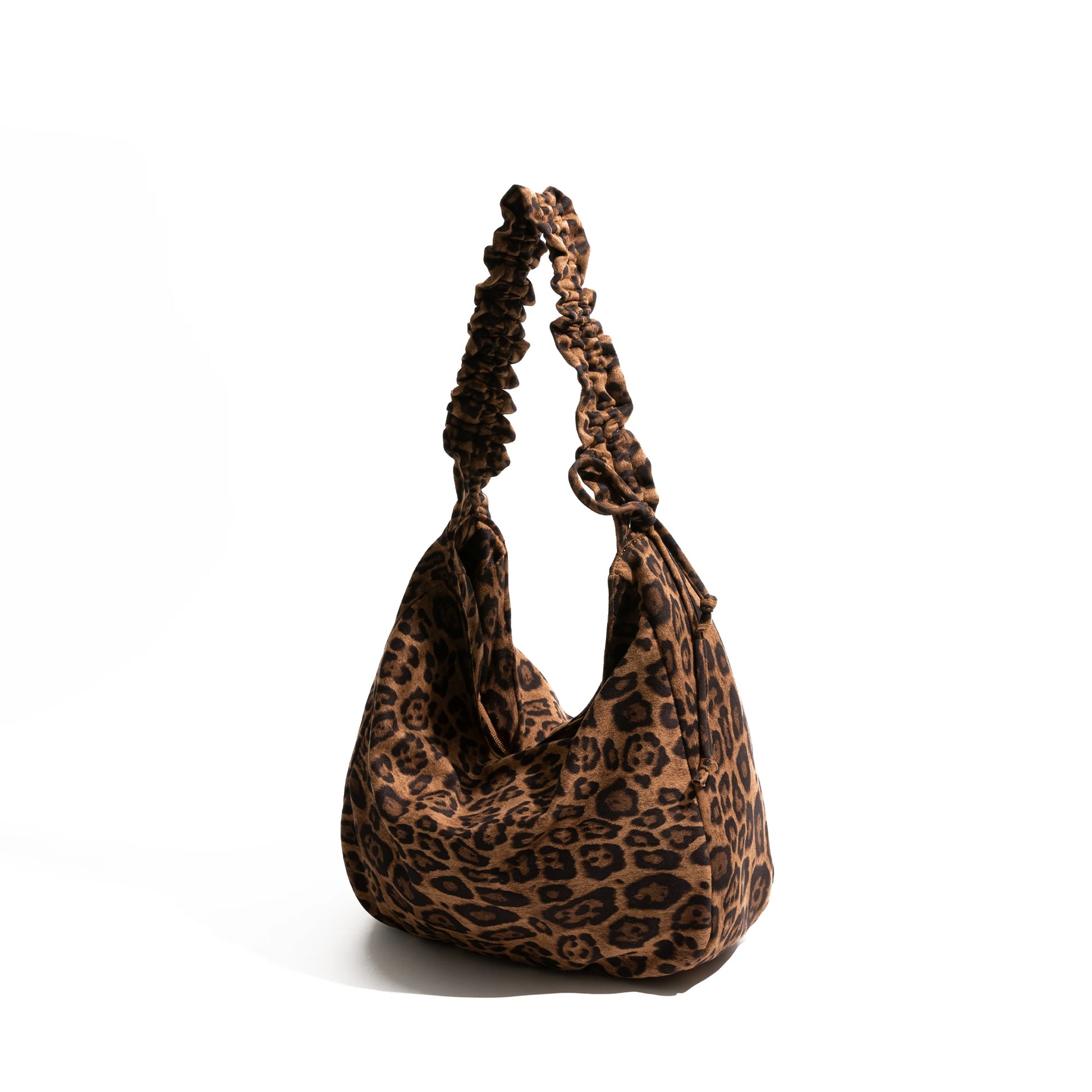 Leopard Print Shoulder Bags Autumn Vintage Bag Casual Commuter Bag Retro Large Handbag - Vennus