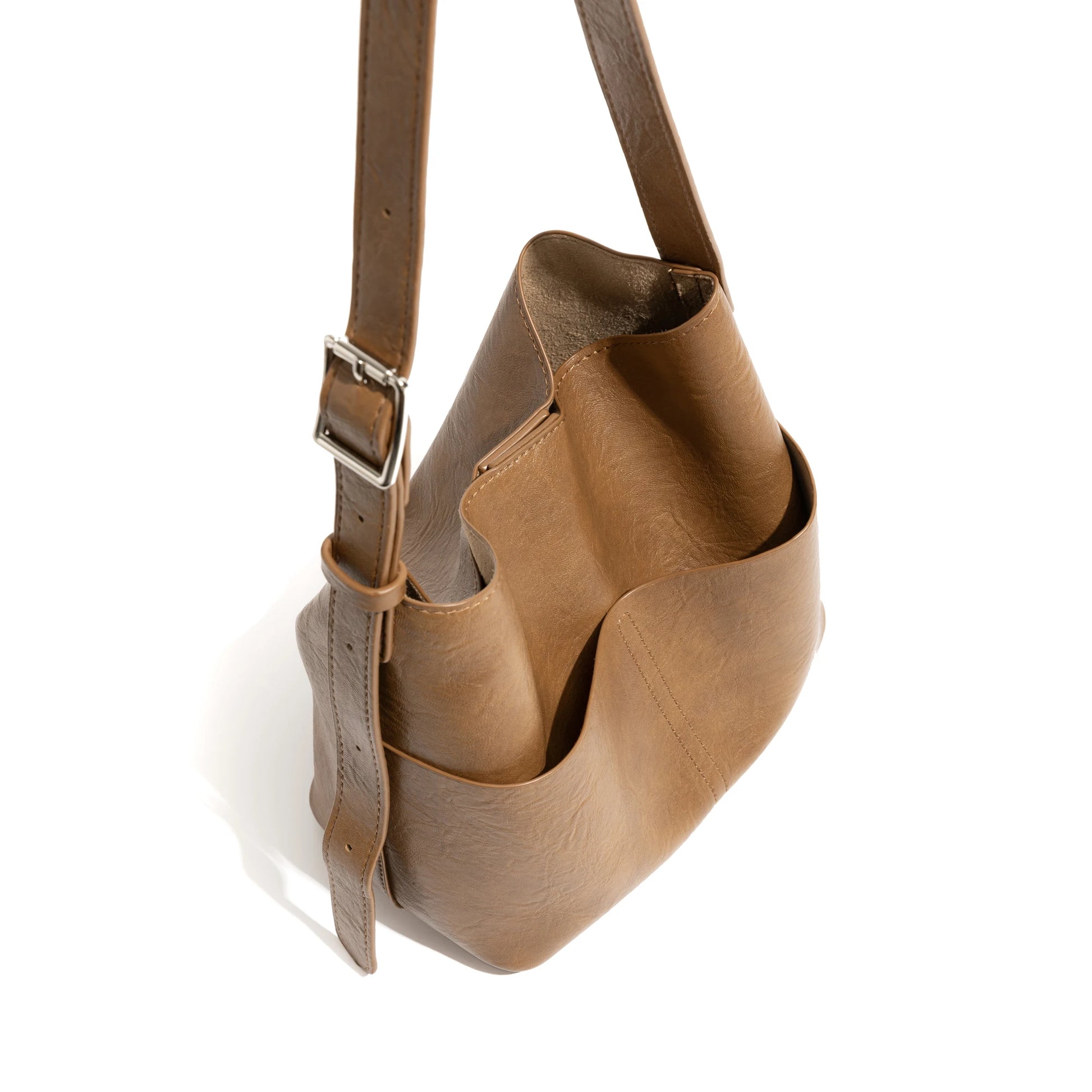 PU Leather Shoulder Bag Set 2PCS Phone Purse Simple Stylish Crossbody Bag - Vennus