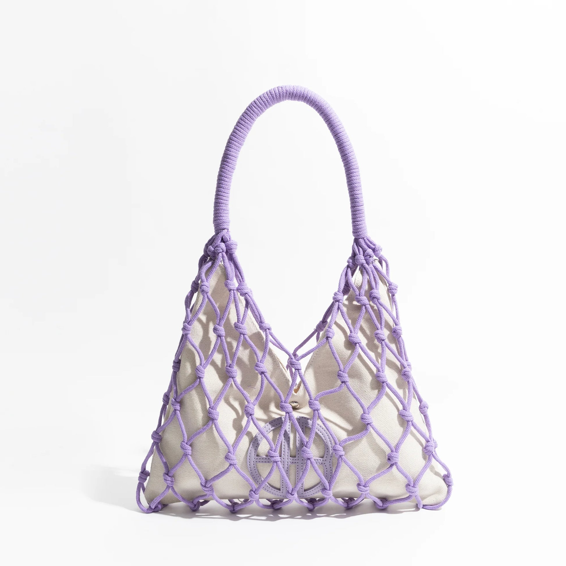 Cotton Rope Knit Summer Fishing Net Bag Woven Aesthetic Hollow Macrame Beach Purse - Vennus