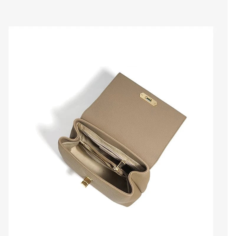 Cowhide Leather Crossbody Buckle - Vennus