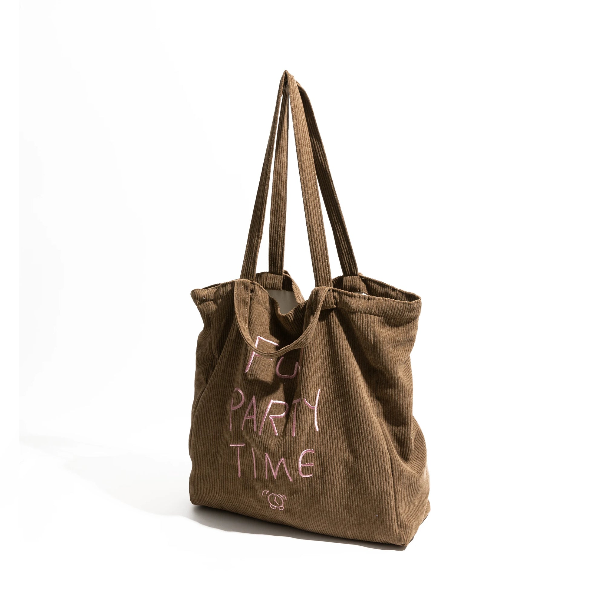 Corduroy Tote Shoulder Bag Shopping Purse - Vennus