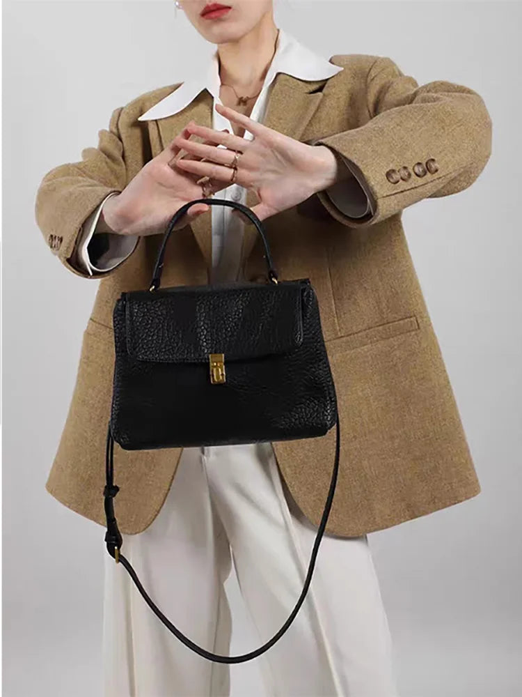 Crocodile Pattern Leather Retro Small Soft Vegant Pu Satchel Bag - Vennus