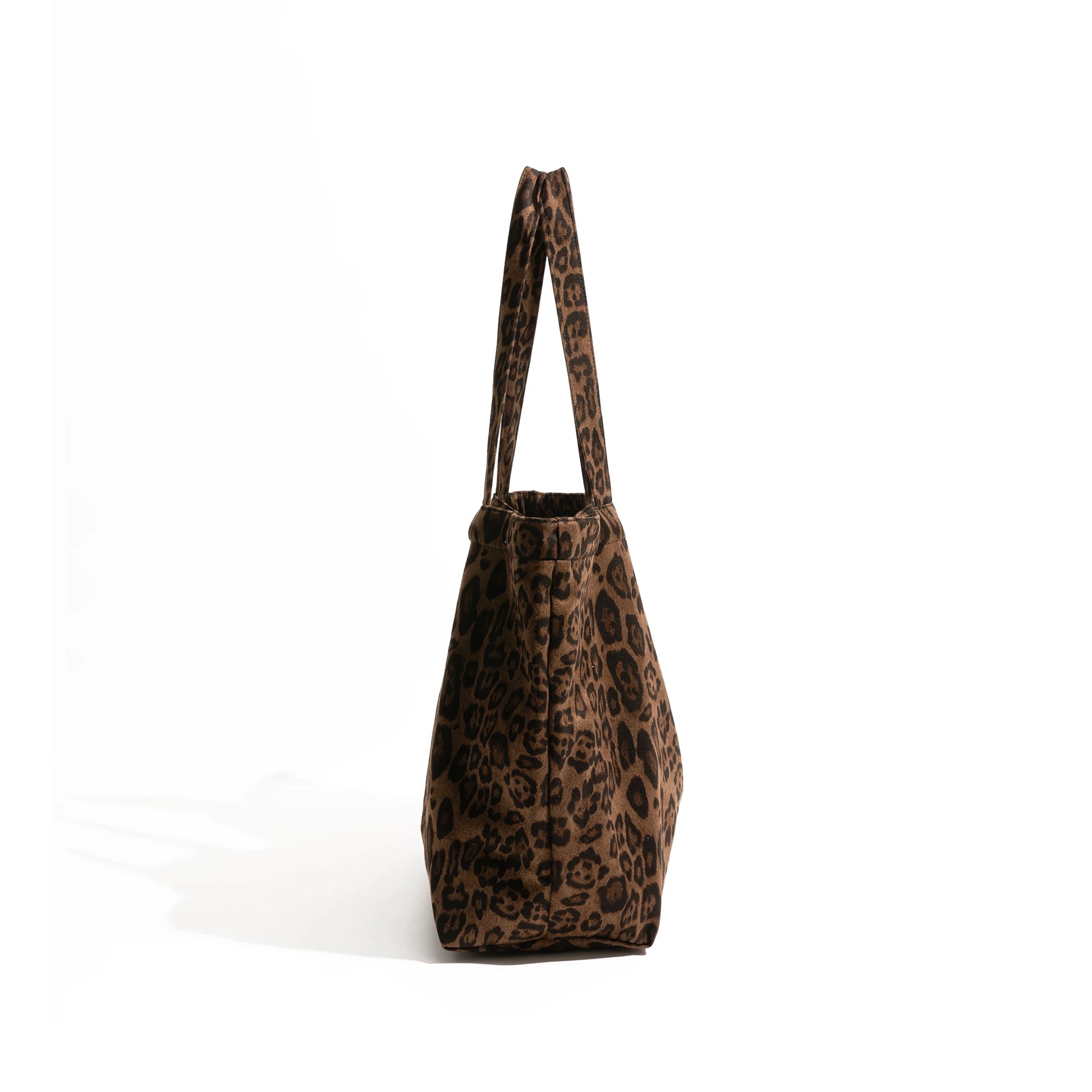 Vintage Leopard Pattern Canvas Tote Bag Shoulder Large Handbag - Vennus