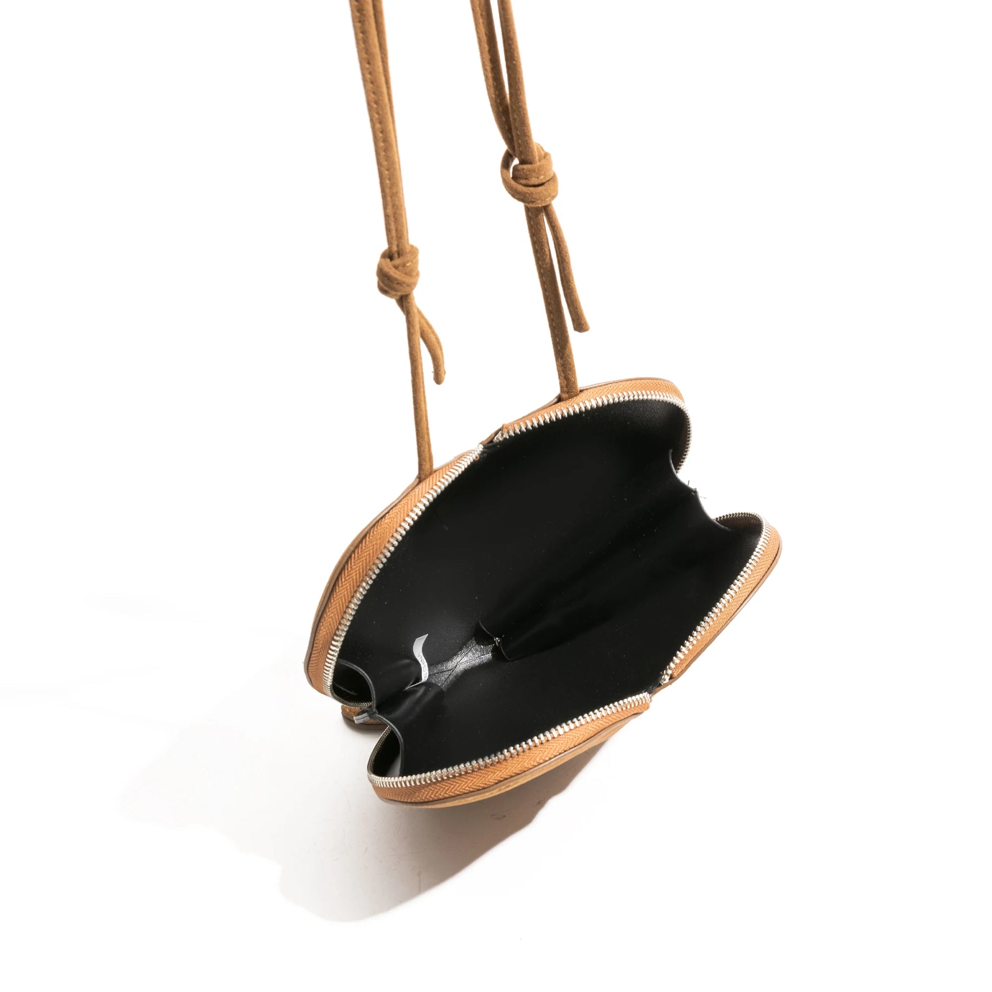 Faux Suede Vintage Heart Shape Crossbody Bag  Bohemian Fashion Purse Luxury Casual Small Phone Bag - Vennus