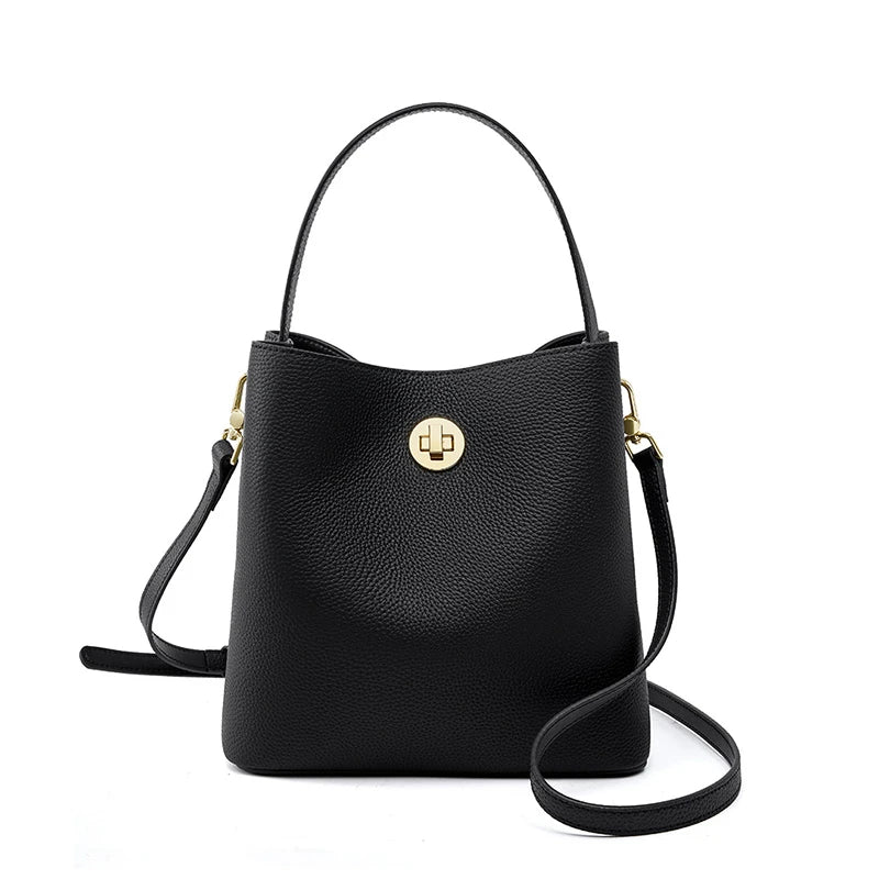 Cowhide Genuine Leather Shoulder Crossbody Purses Bag - Vennus