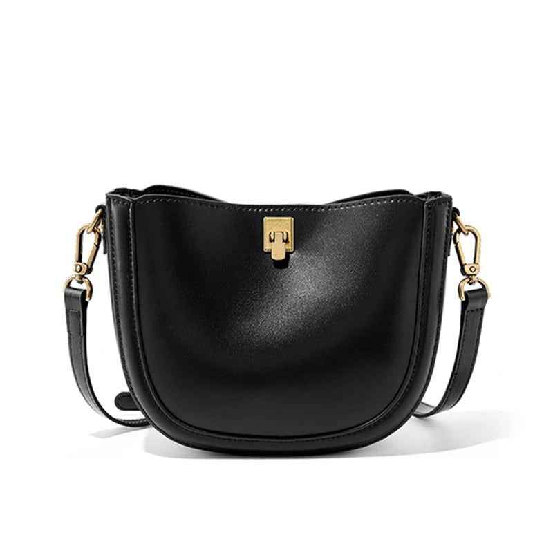 Genuine Leather Saddle Shoulder Crossbody Bags - Vennus