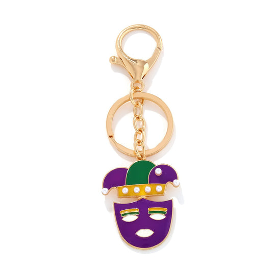 Joker Mask Pendant Keychain Bag Charm