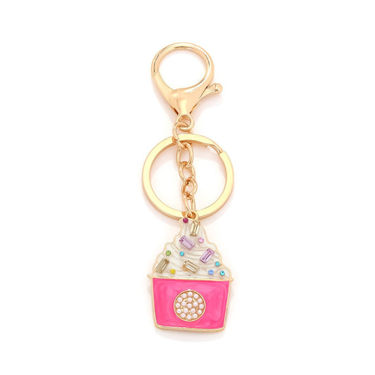 Cupcake II Pendant Keychain Bag Charm