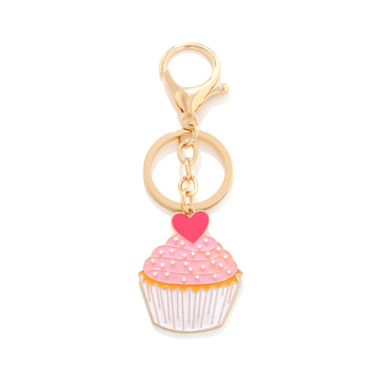 Cupcake Pendant Keychain