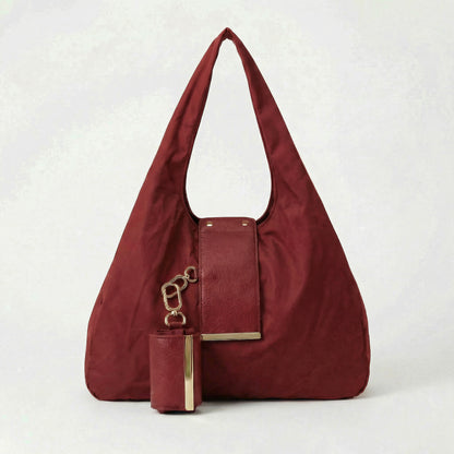 Fold & Go™ Elegant Foldable Tote Keychain