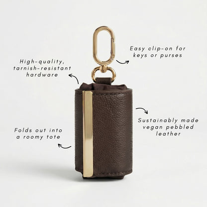 Fold & Go™ Elegant Foldable Tote Keychain