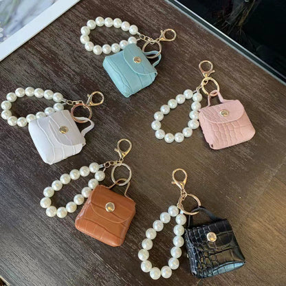 Pearl Wrist Jewelry Pendant Keychain