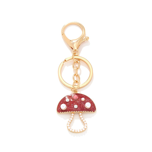 Mushroom Pendant Keychain