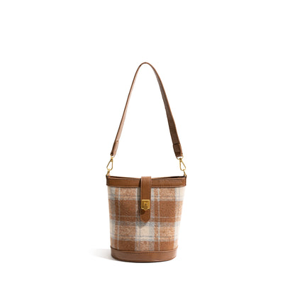 Retro Leopard Print Messenger Bucket Casual Shoulder Bag - Vennus