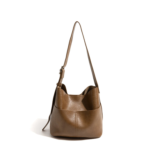PU Leather Shoulder Bag Set 2PCS Phone Purse Simple Stylish Crossbody Bag - Vennus
