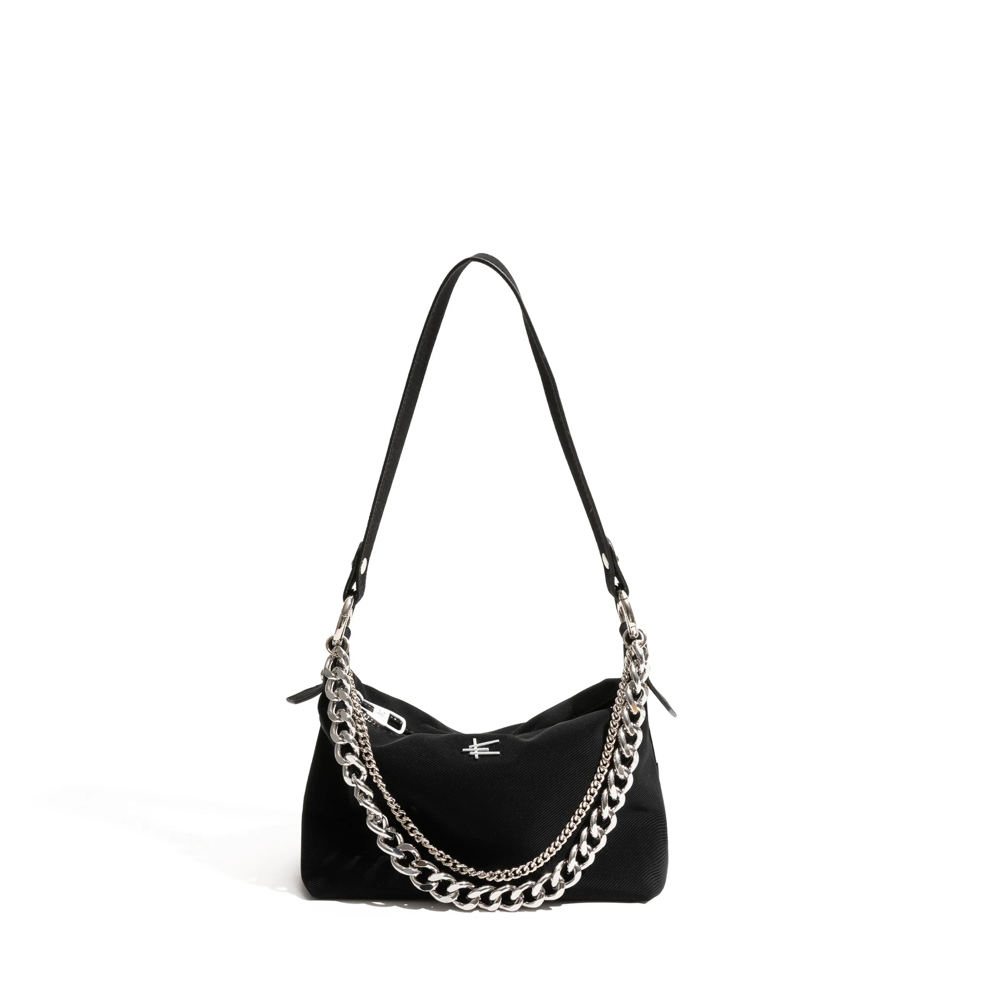 Underarm Bag Fashion Canvas Female Shoulder Bags Elegant Stylish Crossbody Bags Casual Chain Handbag Small Purse - Vennus