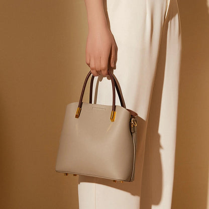 Genuine Leather Bucket  Shoulder Crossbody Tote Purses Ladies - Vennus