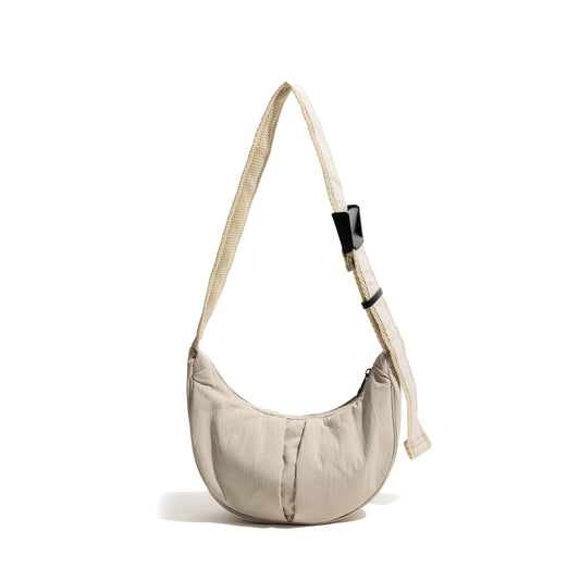 Dumpling Crossbody Satchel Nylon Lightweight Portable Phone Purse Stylish Shoulder Sport Bag - Vennus