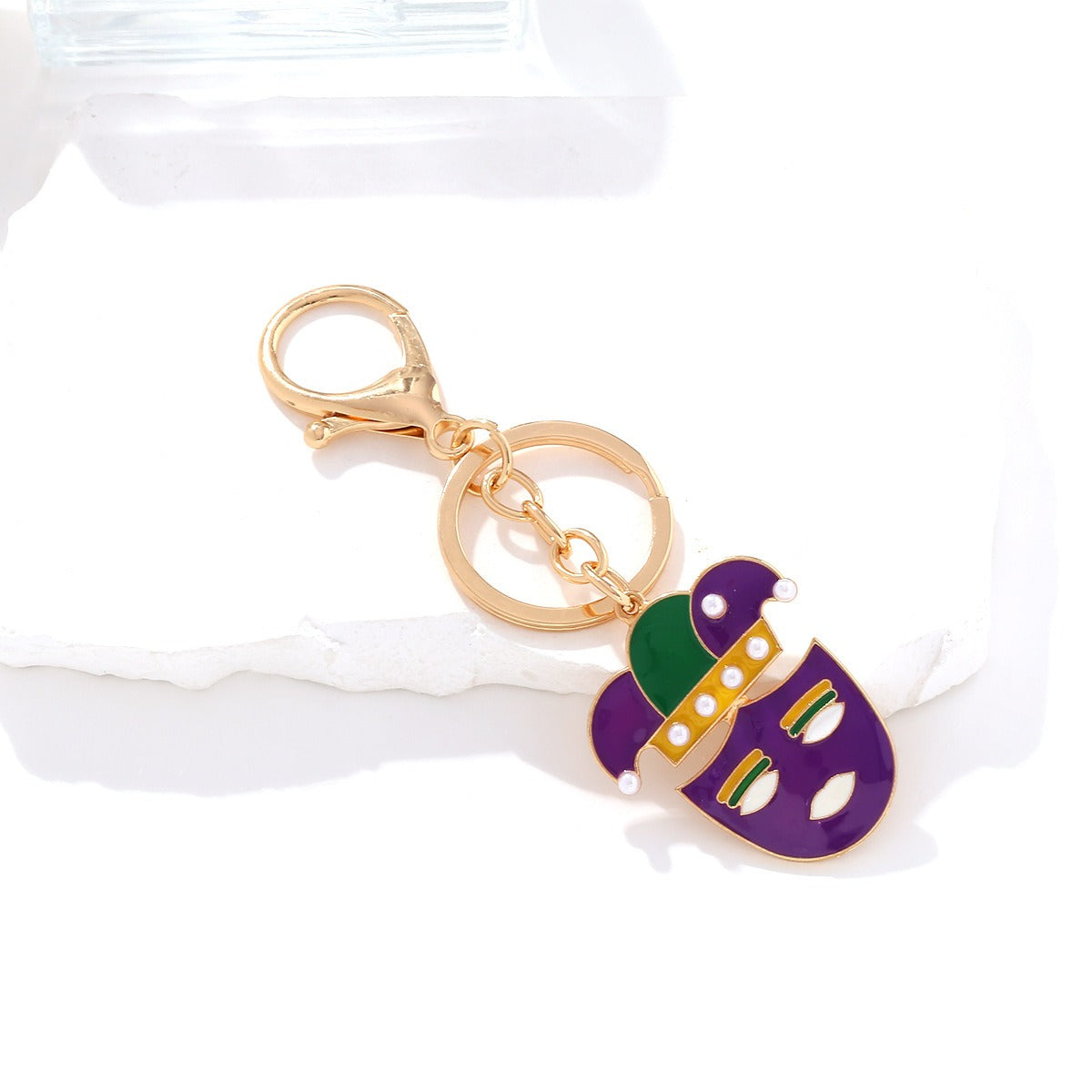 Joker Mask Pendant Keychain Bag Charm