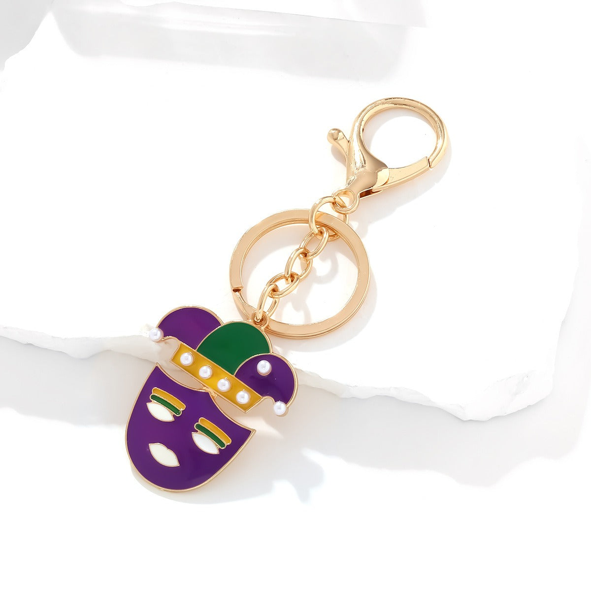 Joker Mask Pendant Keychain Bag Charm