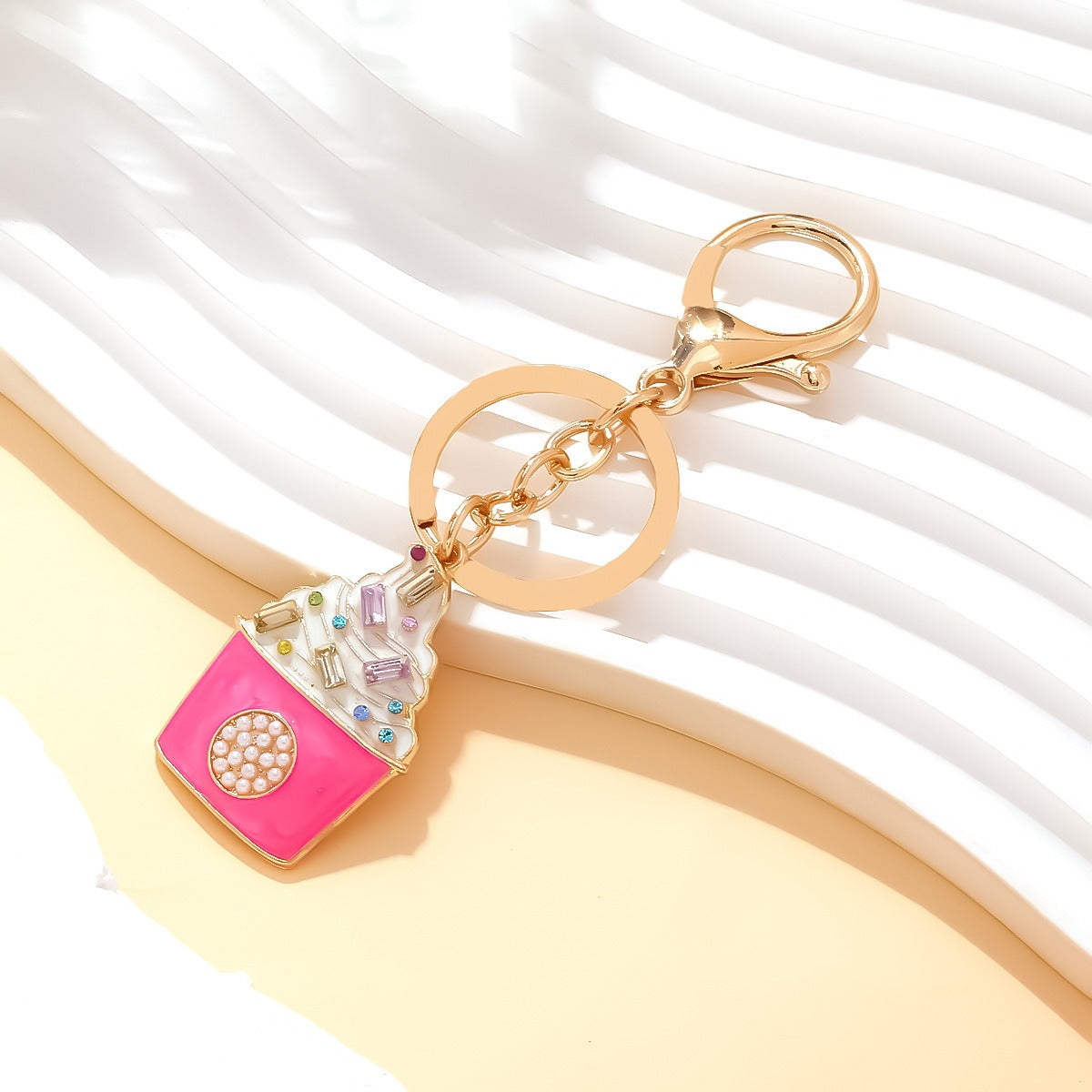 Cupcake II Pendant Keychain Bag Charm